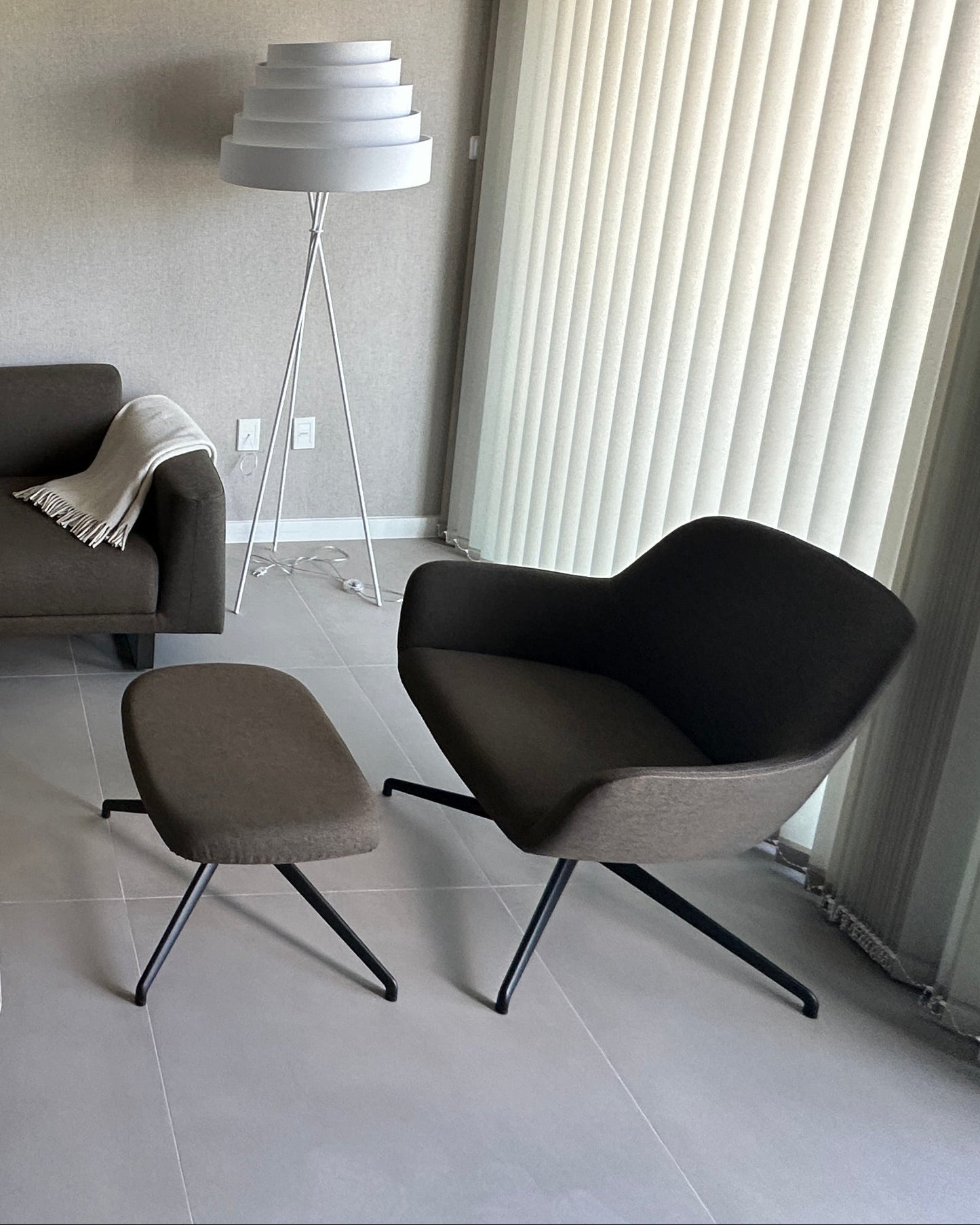 Butaca City Lounge con Ottoman