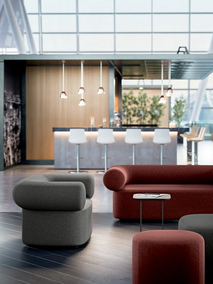 Pouf Abbey Avellana 87 x 83 x 45 cm