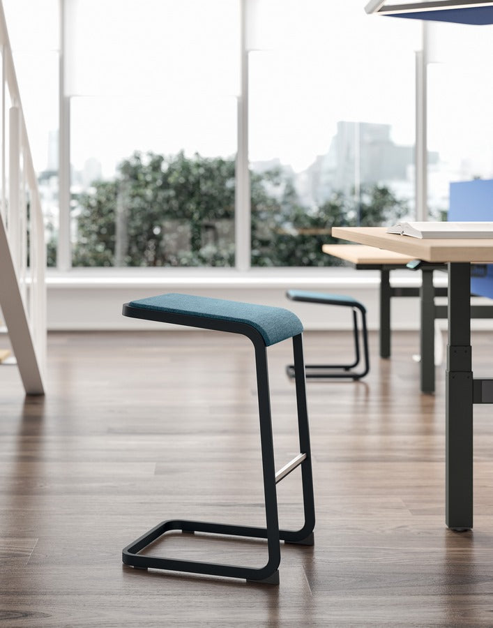 Taburete C-Stool Grafito Tapizado B01/015