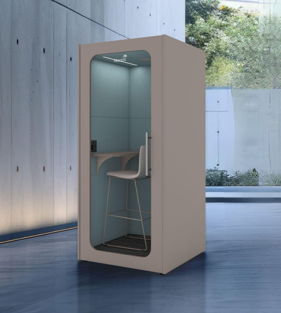 Cabina Talbot 1 Persona Puerta Madera